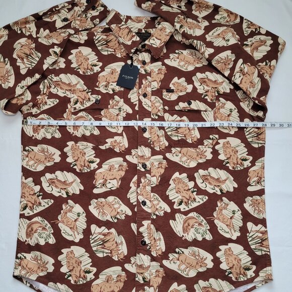 Filson Field Flannel Shirt Sorrel Horse/Wildlife Nature Mens Sz XXL NWT - Picture 8 of 10